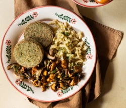 VERDE AMORE MIT BROKKOLI, Spätzle und sautierte Pilze