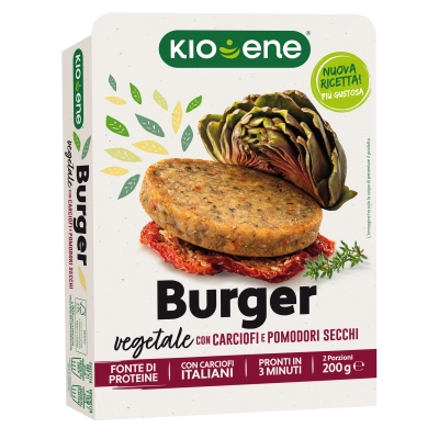 Veggie Burger with Artichokes and Sundried Tomatoes