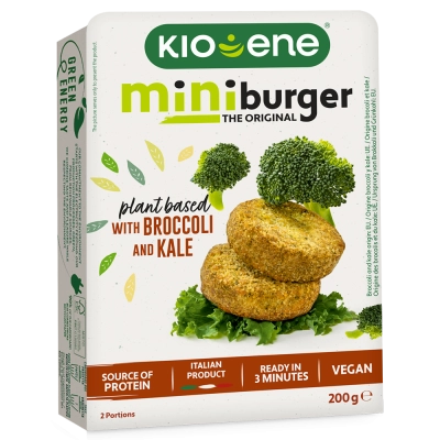 Veggie Mini Burger with Broccoli and Kale