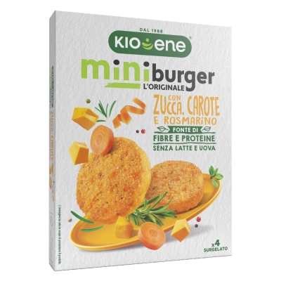 Veggie Miniburger with Pumpkin, Carrots and Rosemary