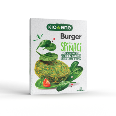 Veggie Burger with Spinaches