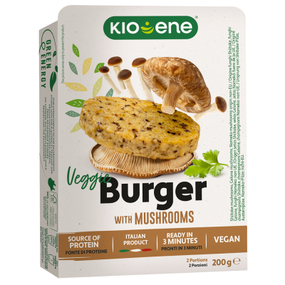 Veggie Burger with Porcini and Mushrooms
