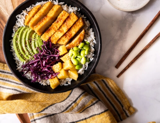 Pokè Bowl con Cotoletta vegetale