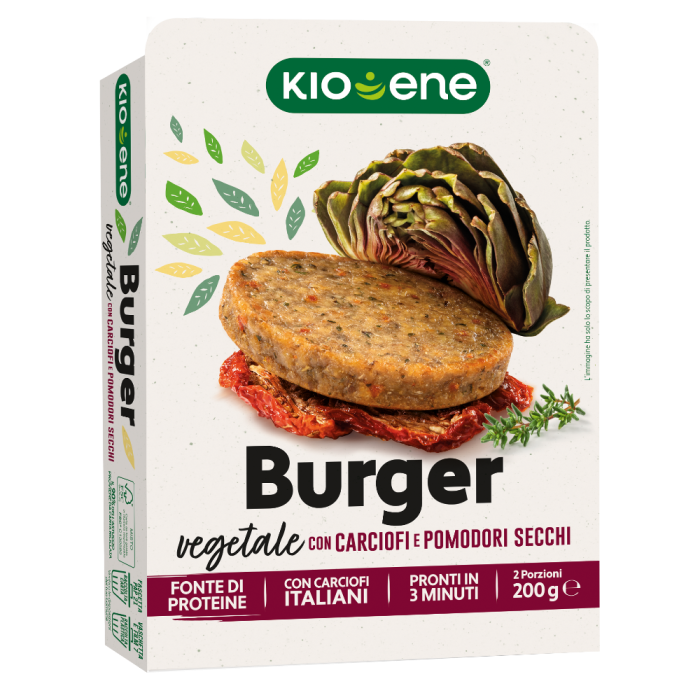 Burger Vegetale con Carciofi e Pomodori Secchi