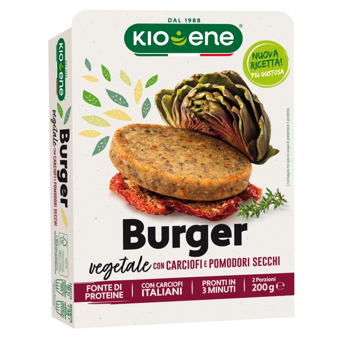 Burger Vegetale con Carciofi e Pomodori Secchi