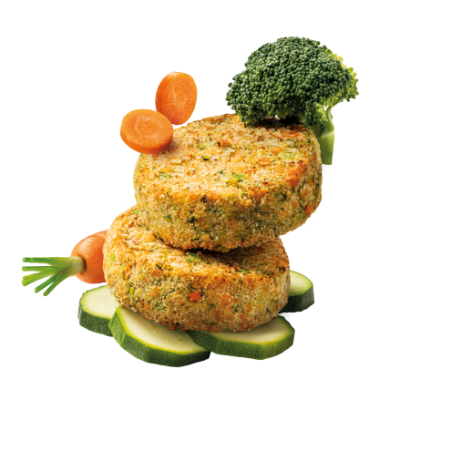 Mini Burger Vegetale con Broccoli, Zucchine e Carote