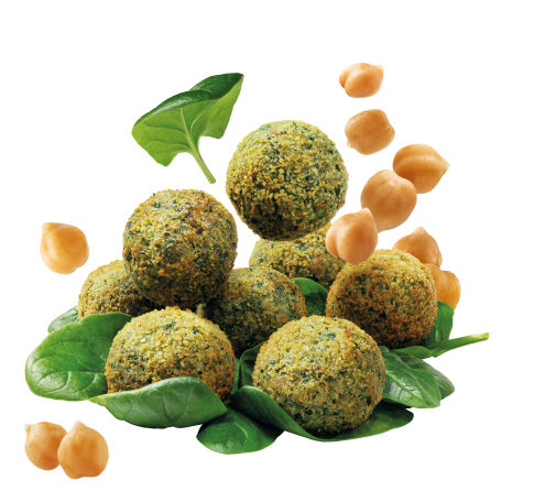 Mini Falafel con Spinaci
