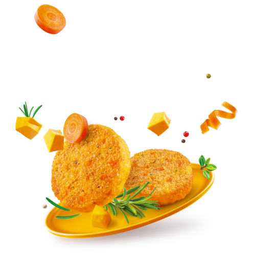 Miniburger con Zucca, Carote e Rosmarino