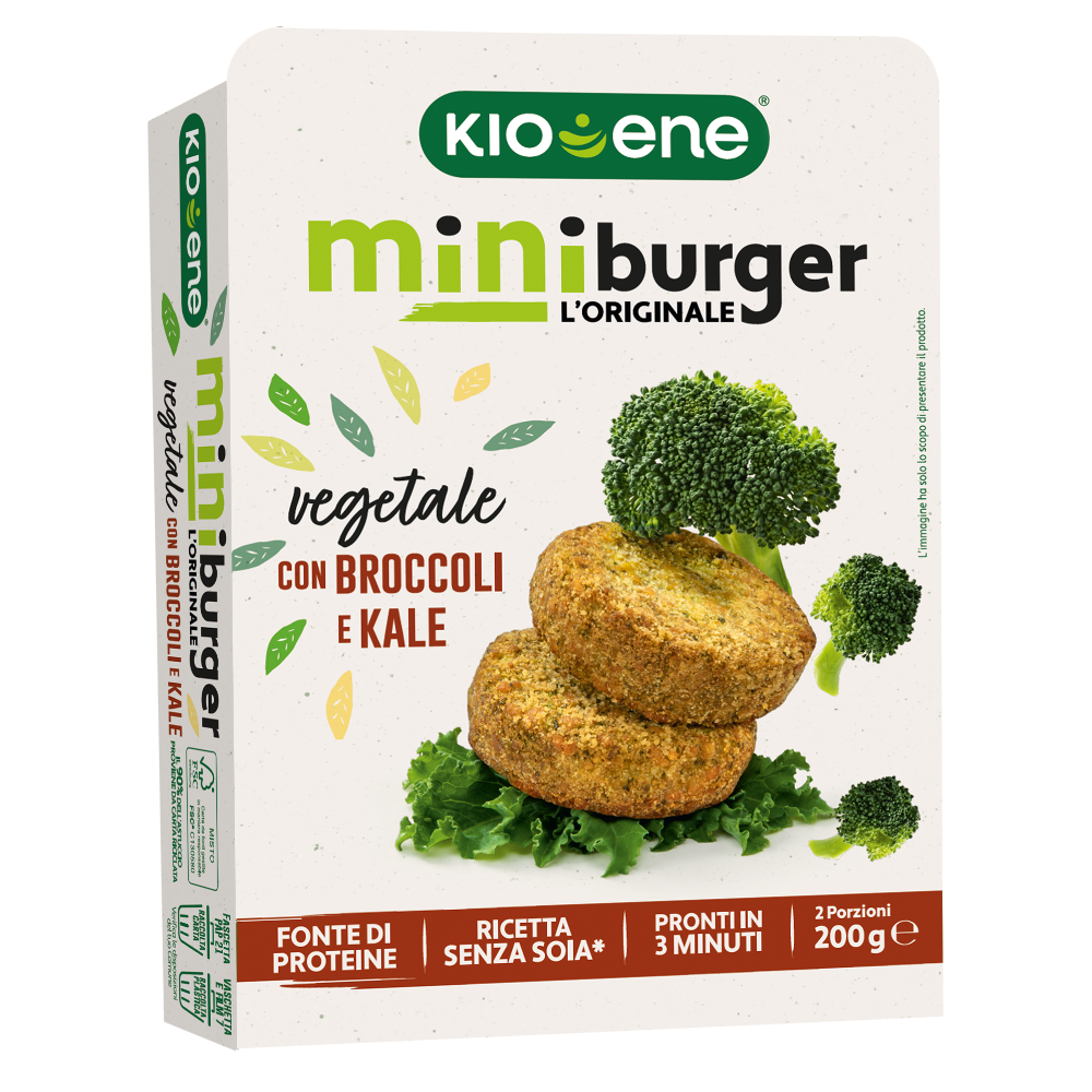 Mini Burger Vegetale con Broccoli e Kale