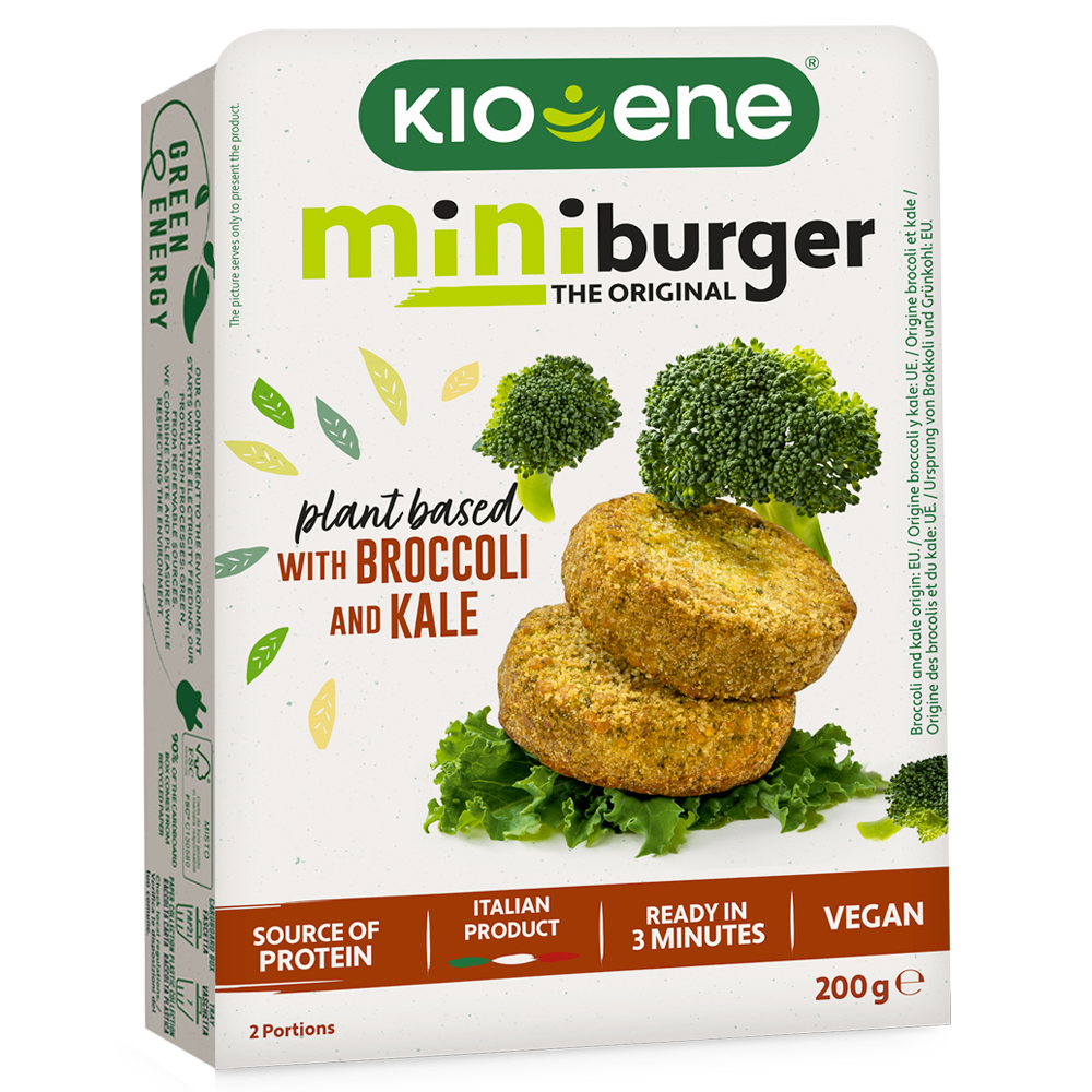 Veggie Mini Burger with Broccoli and Kale
