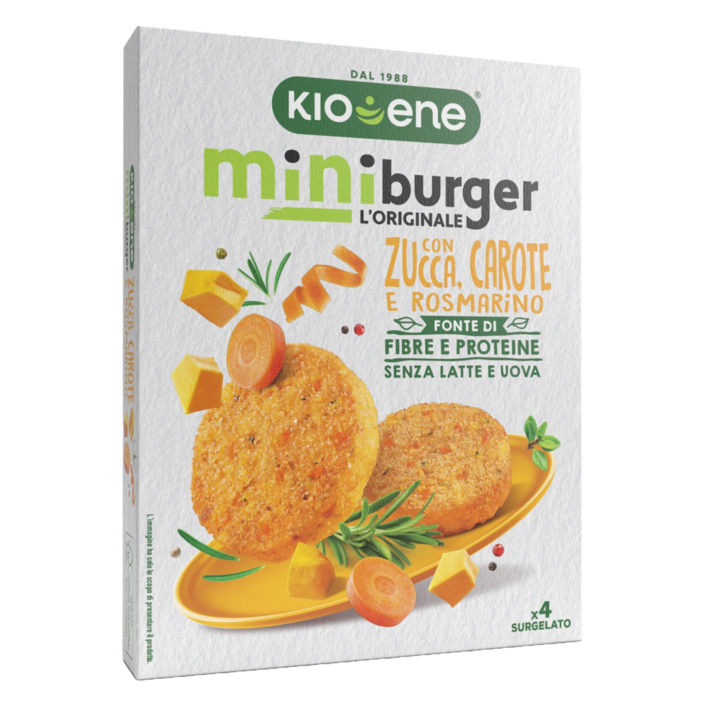 Veggie Miniburger with Pumpkin, Carrots and Rosemary