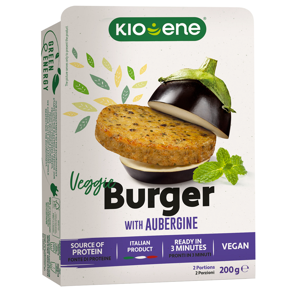 Kioene, Veggie Burger with Aubergine