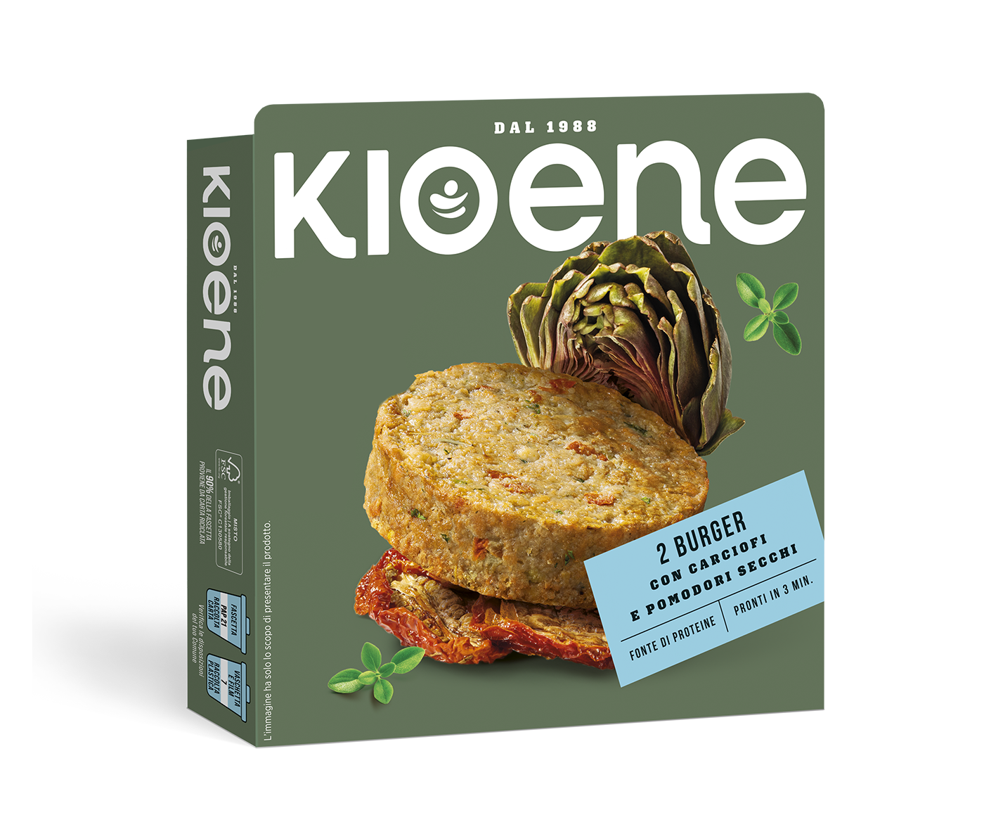 Veggie Burger with Artichokes and Sundried Tomatoes
