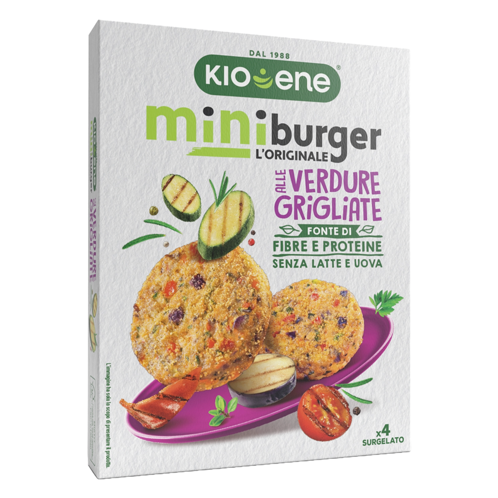 Veggie Miniburger with Grilled Vegetables
