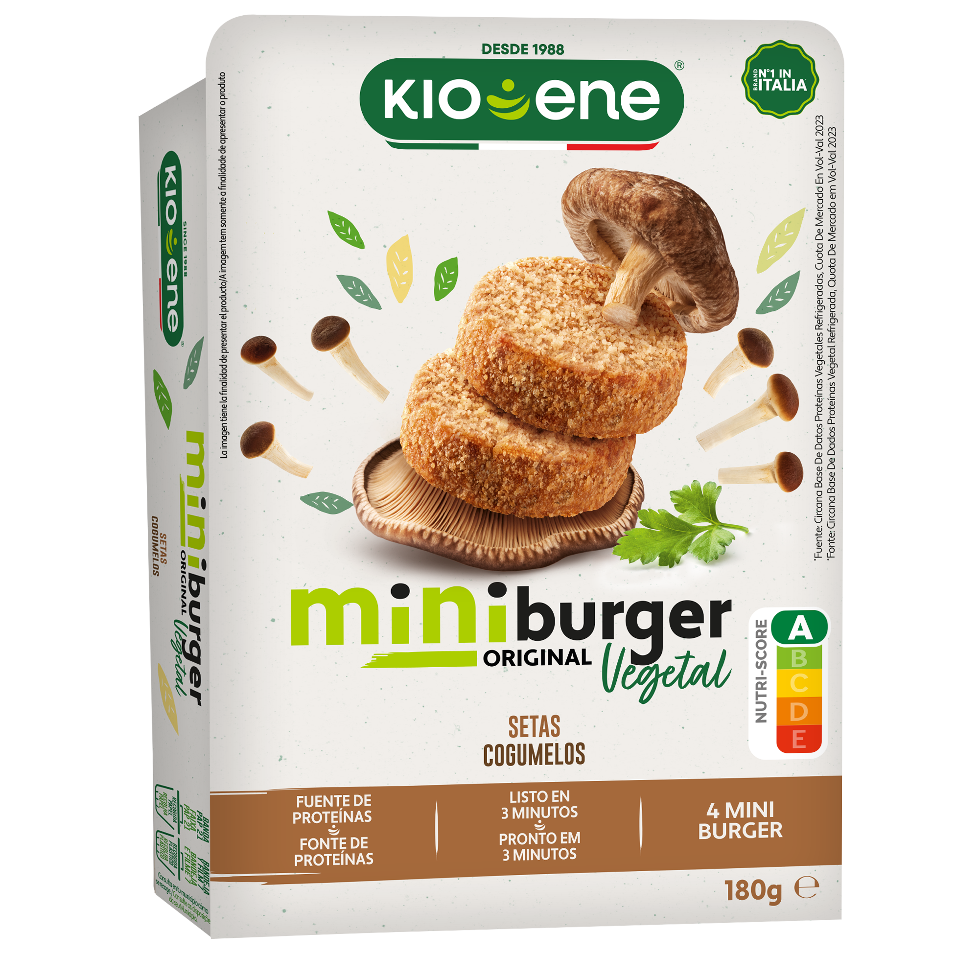 Mini burger vegetal con setas